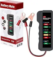 SUJADE Car 12V Battery Tester, 12V Auto Battery Tester and Alternator Tester, Digital Battery Analyzer with LED Indication for Car, Truck, SUV