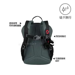 MAMMUT 長毛象 First Zip 兒童背包 16L 《黑/地獄紅》2510-01542/書包 (9折)