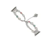 Unique Handmade Luminous Pearl iWatch Bracelet Link Adjustable Clasp Wristband