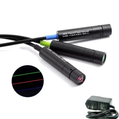 648nm 80mW Powell Lens 30°/60°/90° Red Line Laser Module Positioning 5V Adapter