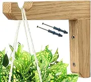 Plant Wall Hook, Wall Hooks for Plants | Wooden Planter Stand – Hook for L Plants, Indoor and Outdoor Support for , Lanterns, Feeders