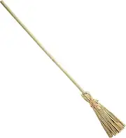 Ladies Old Witch Broom 107cm Accessory for Halloween Fancy Dress