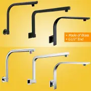 Bathroom Strong Brass High Rise Gooseneck Wall Mounted Shower Arm For Shower Set