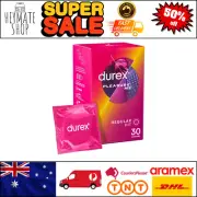 Official Durex Partner Fun Pleasure Me 30 Condoms Bulk Ribbed and Dotted Texture