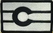 COLORADO Flag Iron-On Tactical Patch Black & White Version ARMY Black Border #6