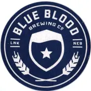 Blue Blood Brewing Co Beer Coaster Lincoln NE