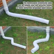 Rain Gutter Downspout Extensions Flexible Universal Connector Downspout Extender