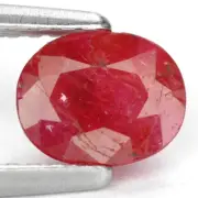 1.08 Ct. Top Quality Unheated Red Ruby Gemstone WITH GLC CERTIFY