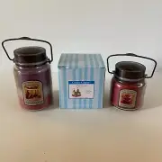 Old Virginia Company Candle Capper Topper Christmas Holiday Fruit 2 Candles