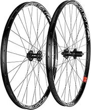 MTB Wheelset Mountain Bicycle Wide Rim Wheel Set Front & Back Wheels with Hub 6 Pawls 26 inch