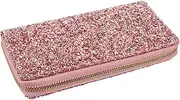 [COMPUKAS] 1Pc Creative Stylish Zippered Wallet for Women Long Wallet Lightweight Handbag with Shiny Finish Mother Girlfriend Sister for Shopping