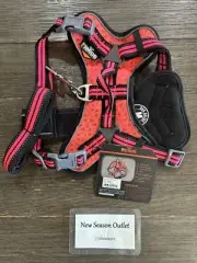 DOG HELIOS Sporty Adjustable Harness Vest And Leash Combo Outdoor Series -Medium