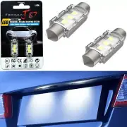 LED 5W Light CANbus 12844 White 5000K Two Bulbs License Plate Tag Replacement OE