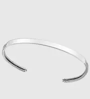 Kinetic Edge Men's Cuff * 925 Sterling Silver Bracelet Jewellery Gift for Him