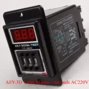 Power on Delay Timer Time Relay ASY-3D 1-999 Minute / Seconds AC220V NEW