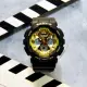 【CASIO 卡西歐】BABY-G 風格時尚雙顯女錶-黑金(BA-130-1A3)