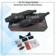 Fit For Royal Enfield "Super Meteor 650" Red Rooster Astral Pro Exhaust Silencer (for: Royal Enfield)