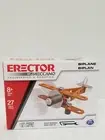 Erector by Meccano - BIPLANE Metal Model Building Kit Boy Toy Arts/Crafts-27 pcs