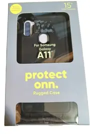 Onn Rugged Phone Case For Samsung Galaxy A11 Drop & Bult-in Microbial Protection