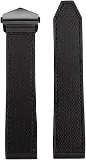 [BMGHXFAR] Fit For TAG Fit For Heuer Fit For Monaco Fit For Speed Series Bracelet CBL2184/2183 22MM Men's Soft Rubber Silicone Watch Strap Folding Buckle Watch band