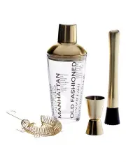 [Salt&Pepper] Atlas Cocktail Set 4pc in Gold
