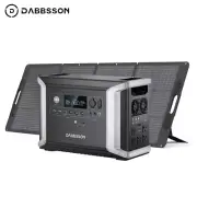 Dabbsson 2330Wh Portable Power Station 2200W Solar Generator + 210W Solar Panel
