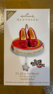 2011 HALLMARK Keepsake THE WIZARD OF OZ: It's All in the Shoes! ORNAMENT QXE3039