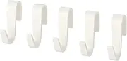 [IKEA] SUNNERSTA White Kitchen Storage Hooks - Set of 15, ABS Plastic