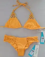 NWT Beach Bunny Ireland Ring Tri Top (XS/S/L) & Ring Skimpy Bottom (M), Soleil