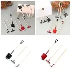 3pcs Miniature Garden Tools Shovel Rake Hoe For 12 Dollhouses Landscaping