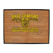 Biker Grandad - Funny Novelty Doormat Man Cave Floor mat