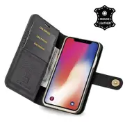 Luxury Genuine Real Leather Flip Case Wallet Cover For iphone 13/12/11 Pro Max