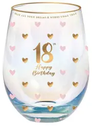 Sweet Heart Stemless Glass - 18th