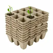 10 Biodegradable Paper Seedling Pots for Starting Garden Nursery