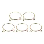 Fuel Line Hose Clips, 5pcs 60mm 65Mn Steel Tubing Spring Clamps