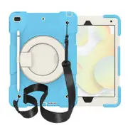iPad Case For iPad 10.2 with 360��Swivel Stand-Sky Blue