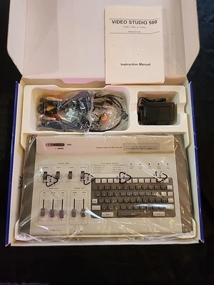 2000 Sima Video Studio 500 VS-500 Video Titler & Editor with Headphones UNUSED!!