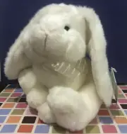 Russ Berrie FLUFFS Plush Bunny Rabbit FLUFFS SOFT White TOY Stuffed Easter
