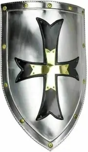 Medieval Templar Viking Crusader Metal Shield 28" Battle Knight Shield
