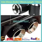 Silver Carbon Fiber Exhaust Tip Muffler JCW For BMW Mini Cooper F54/F55/F56/F60 (for: Mini)