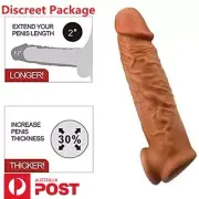 Male Cock-Girth-Enlarger-Enhancer-Penis-Extension-Extender-Sheath-Sleeve Condoms