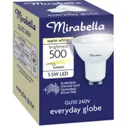 Mirabella LED Non Dimmable GU10 Downlight Warm White Globe