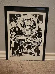 Michael Lark Original Sketch GALACTUS/MARVEL/FANTASTIC FOUR