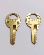 A Pair of Master PadLock Keys #3217 Factory Made Key Set New, Open Box Incl. S&H
