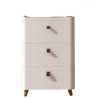 在飛比找松果購物優惠-日式臥室床頭櫃簡約現代 北歐風抽屜式收納櫃 零食儲物箱置物架
