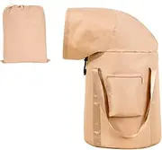 Collapsible Foot Bath Tub, Portable Foot Soak Bucket, Folding Foot Spa Basin, Multifunctional Waterproof Foot Soaker Bag for Travel, Hiking, Foot Soaking (Color : Beige, Size : 72x32cm)