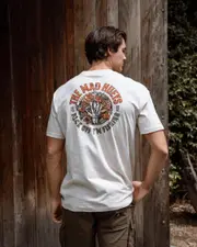 [The Mad Hueys] The Mad Hueys Men's Fk Off Im Fishing T-Shirt in Cement Grey Size Large L Cement Grey