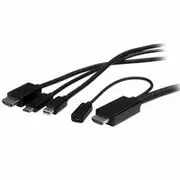 StarTech 6ft USB-C, HDMI or Mini DisplayPort to HDMI Adapter Cable - CMDPHD2HD