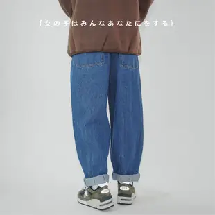 【YIJIAYI】日式寬鬆繭型工裝牛仔褲 工作褲 九分褲 寬褲 潮流 工裝褲 丹寧褲(A-9176)