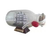 Flying Cloud Model Ship in a Glass Bottle 5""